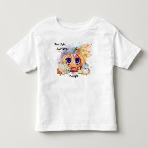 Celestial Star Light Star Bright Pumpkin Girl's Kleinkind T-shirt