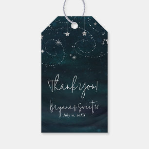 Celestial Starry Sky Wirbel & Stars Gastgeschenk Geschenkanhänger