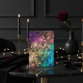 Celestial Stars Personalisiert Valentinstag Card Feiertagskarte