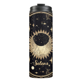 Celestial Stars Sun Moon Thermosbecher