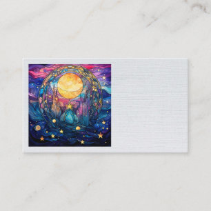 Celestial Stated Glass Business Cards Visitenkarte