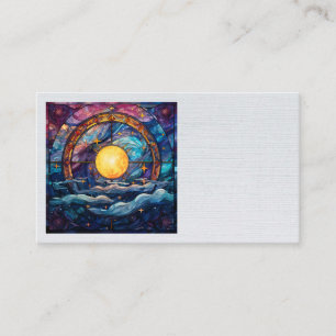 Celestial Stated Glass Business Cards Visitenkarte