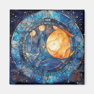 Celestial Stected Glass Magnet