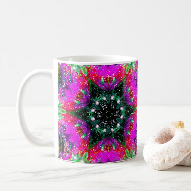 Celestial Stellar Kaleid Kaffeetasse (Mit Donut)
