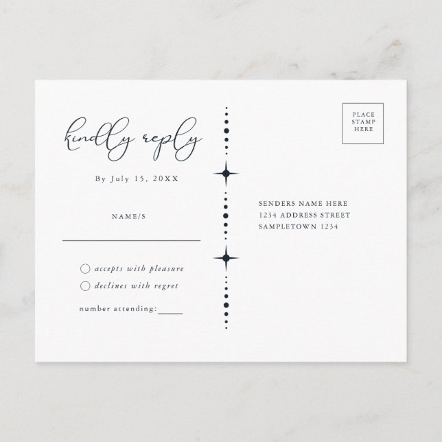 Celestial Sun and Moon UAWG Postcard Postkarte (Rückseite)