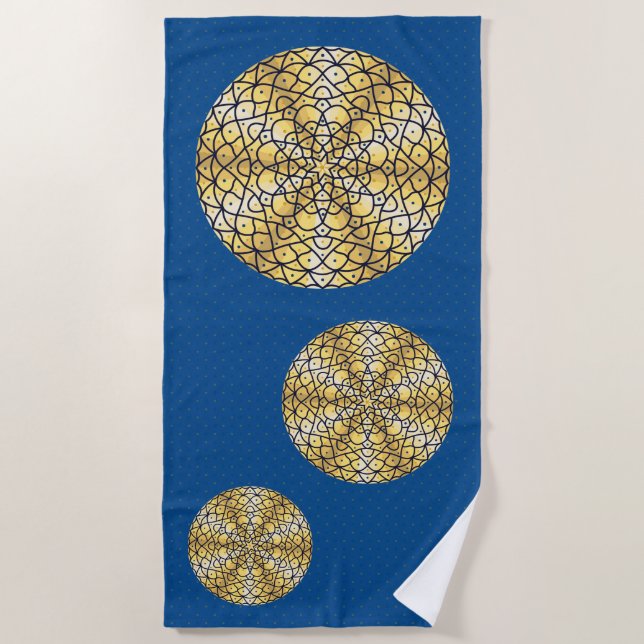 Celestial Sun Beach Towel Strandtuch (Vorderseite)