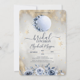 Celestial Sun, Blue Moon Rose Bridal Luncheon Einladung