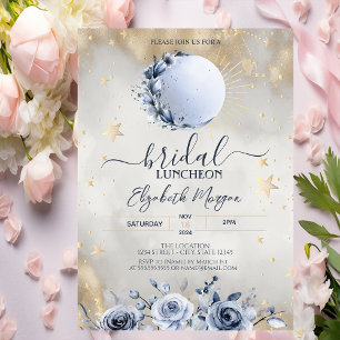 Celestial Sun, Blue Moon Rose Bridal Luncheon Einladung