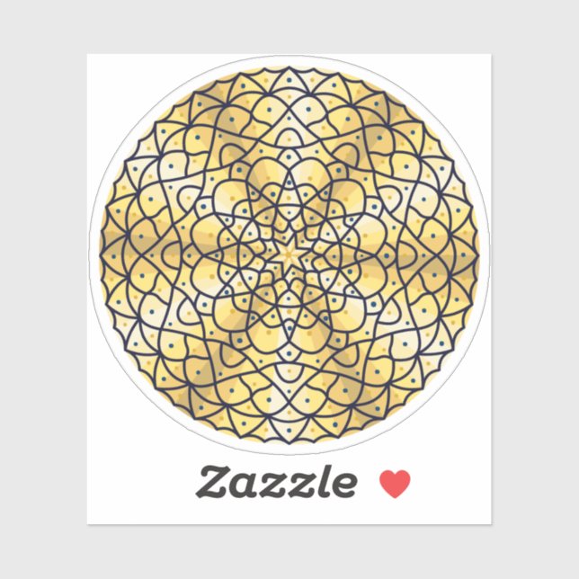 Celestial Sun Contour Sticker (Blatt)