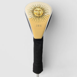 Celestial Sun Face Colorblock Monogram Golf Headcover