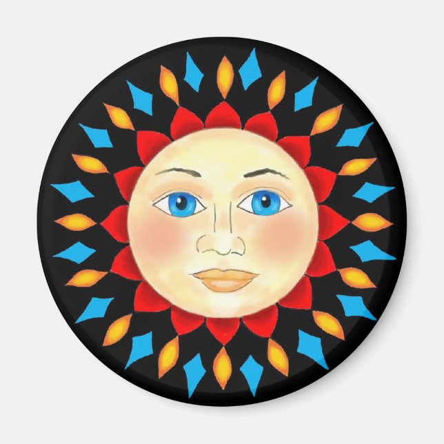 Celestial Sun Face Magnet (Vorne)