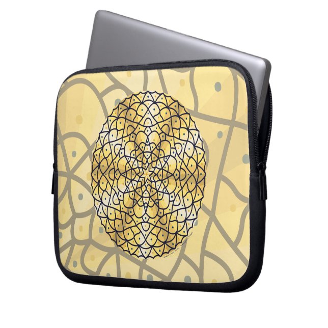 Celestial Sun Laptop Case (Vorderseite Links)