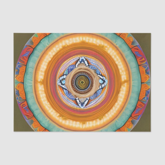 Celestial Sun Mandala Seidenpapier (Vorderseite)