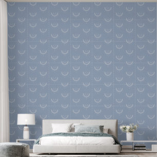 Celestial Sun Moon Arch Simple Duck Egg Blue Boho Tapete