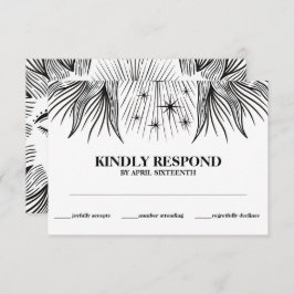 Celestial Sun Moon Stars Boho Handfasting UAWG Begleitkarte