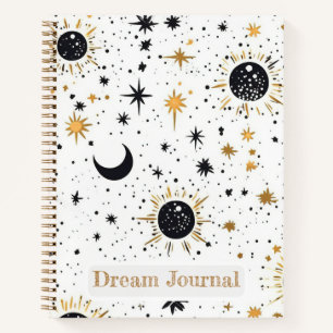 Celestial Sun Moon Stars Dream Journal Notizbuch