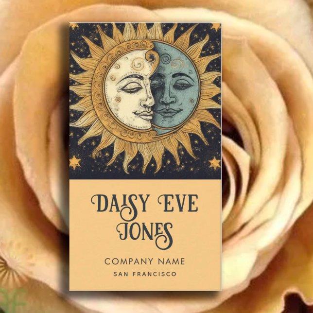 Celestial Sun Moon Stars Visitenkarte (Von Creator hochgeladen)
