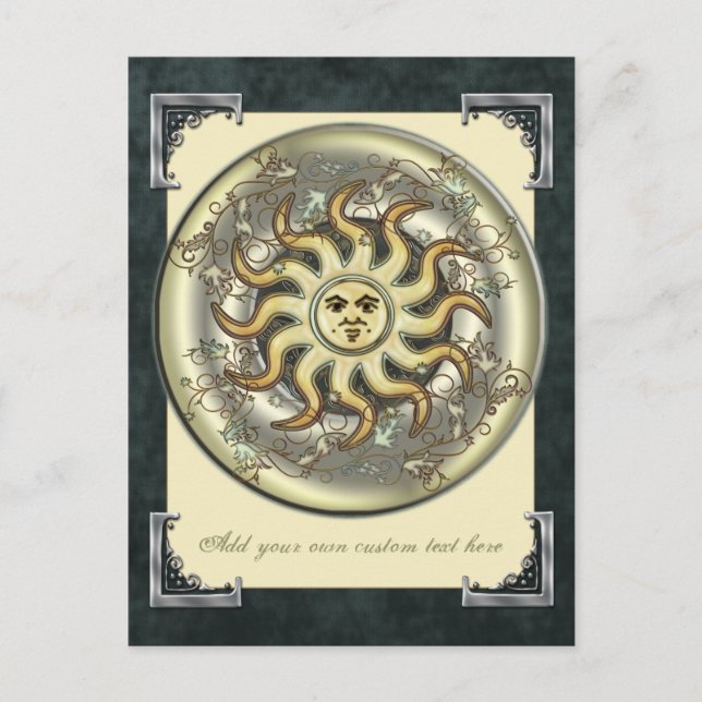 Celestial Sun Postcard Postkarte (Vorderseite)