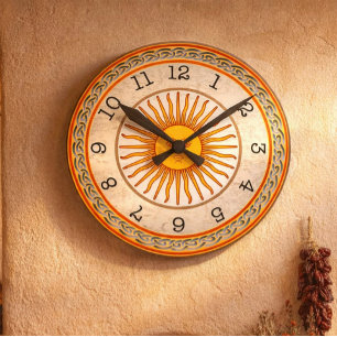 Celestial Sun Round Wall Clock Runde Wanduhr
