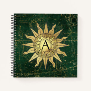 Celestial Sun Spiral Notebook Notizbuch