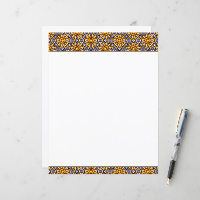 Celestial Sun Stationery (Vorderseite/Rückseite Beispiel)