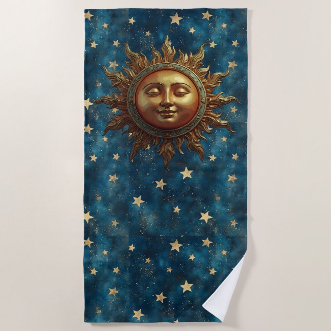 Celestial Sun  Strandtuch (Vorderseite)