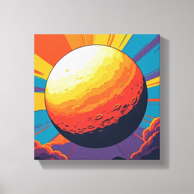 Celestial Sunset Stretched Canvas Leinwanddruck (Vorderseite)