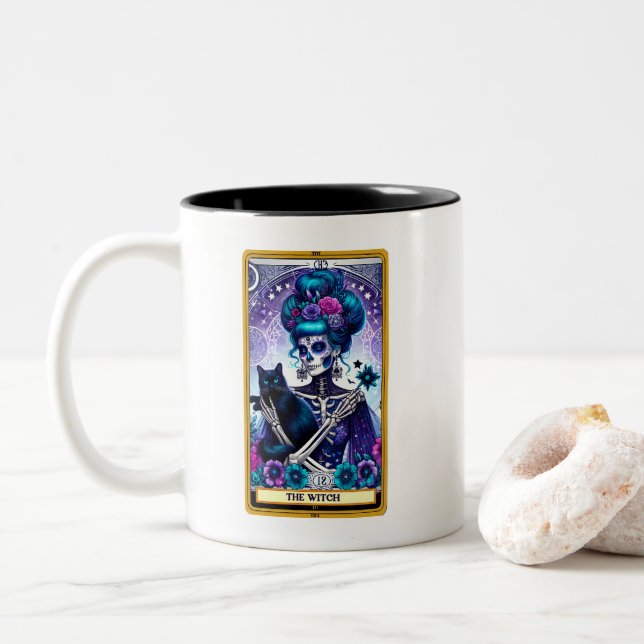 Celestial Tarot Card The Hexe Zweifarbige Tasse (Mit Donut)
