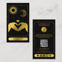 Celestial Tarot Friseur Black Gold Vielen Dank