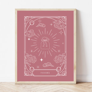 Celestial Tarot Rose Kinderdusche Favoriten Schild