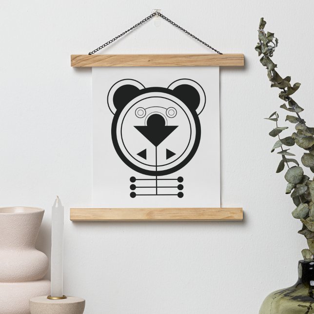 Celestial Tatsu Dragon Zodiac Wandteppich Mit Holzrahmen (Transform your space with the fierce presence of the Tatsu Dragon zodiac tapestry.
)