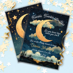 Celestial Twinkle Litte Star Baby Dusche Einladung