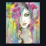 Celestial Vision Girl im Sterne Pop Fantasy Art Poster<br><div class="desc">"Celestial Vision" © Molly Harrison 2012 Von meiner ursprünglichen Aquarell-,  Tinte- und Acrylmalerei. www.mollyharrisonart.com</div>