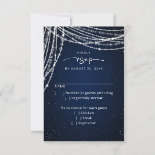 Celestial Wedding RSVP Karte