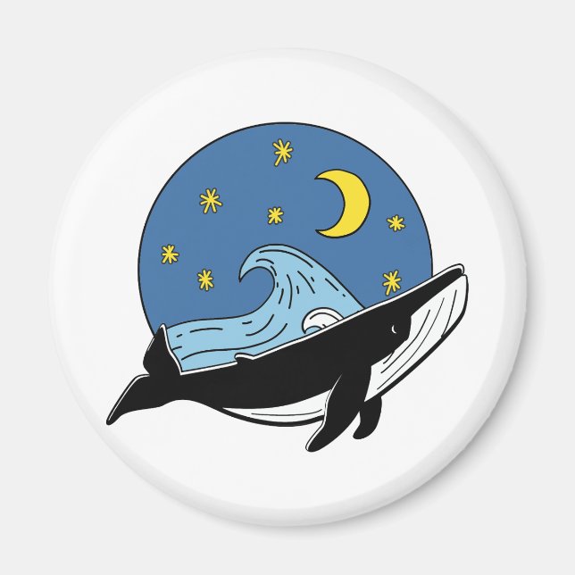 Celestial Whale Magnet (Vorne)