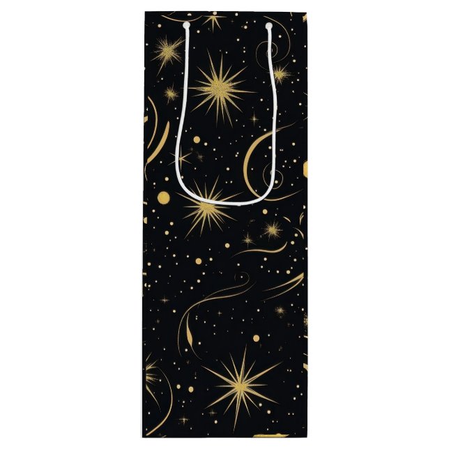 Celestial Wine Gift Bag Geschenktüte Für Weinflaschen (Vorderseite)