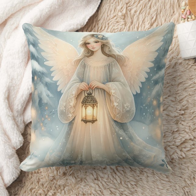 Celestial Winter Angel Lantern of Grace Kissen (Decke)