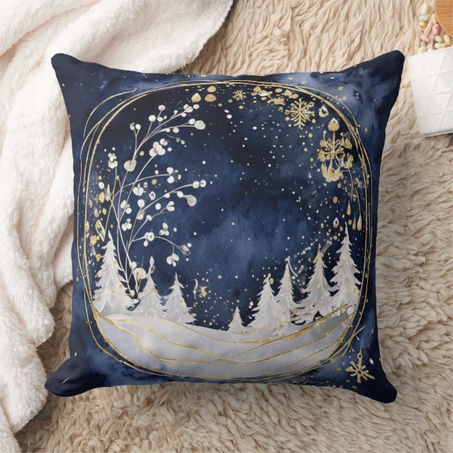 Celestial Winter Elegance Kissen (Decke)