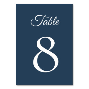 Celestial Winter Midnight Sparkle Wedding Tischnummer