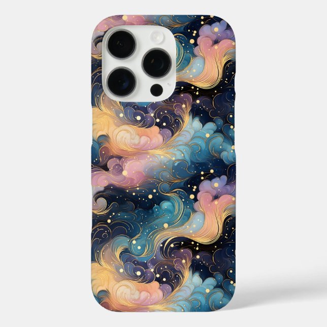 Celestial Wirbel - Elegantes Galaxy Abstract Desig Case-Mate iPhone Hülle (Rückseite)