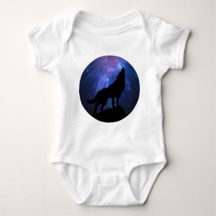 Celestial Wolf Baby Strampler
