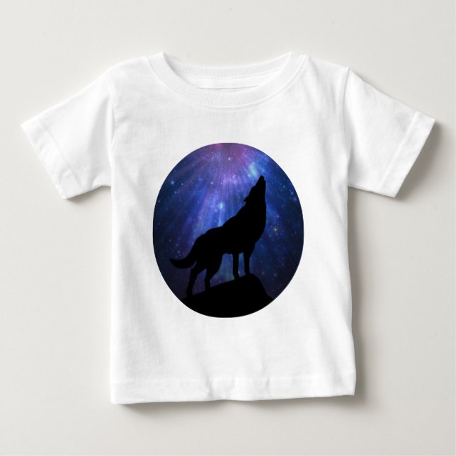 Celestial Wolf Baby T-shirt (Vorderseite)