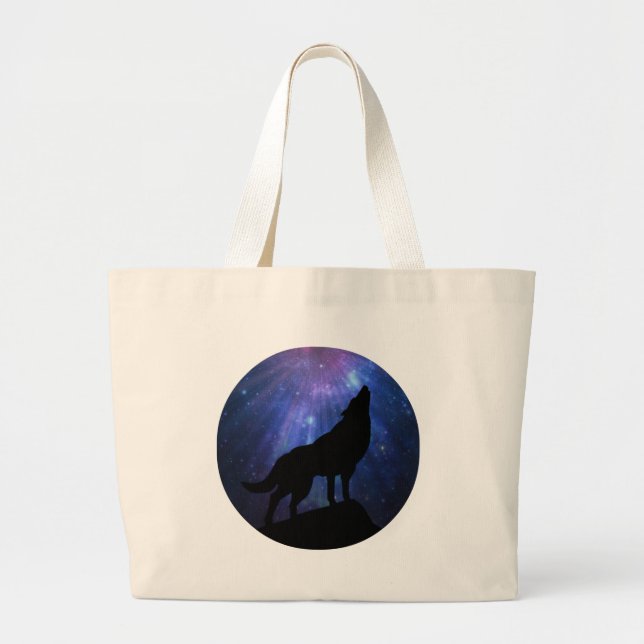 Celestial Wolf Jumbo Stoffbeutel (Vorne)