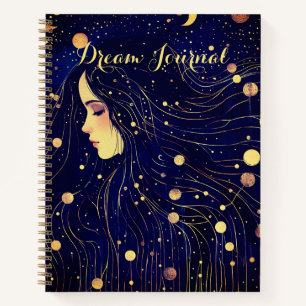 Celestial Woman Sky Goddess Dream Journal Notizbuch