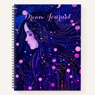Celestial Woman Sky Goddess Dream Journal Notizbuch
