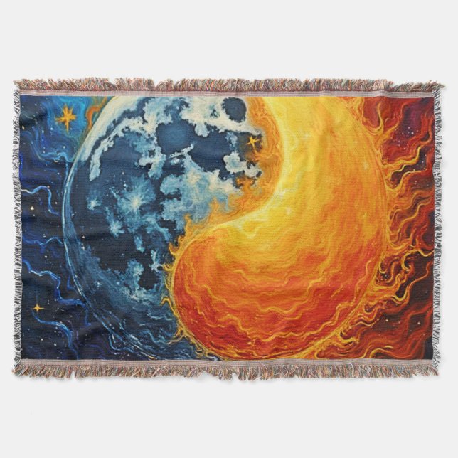 Celestial Yin Yang Art Decke (Vorderseite)