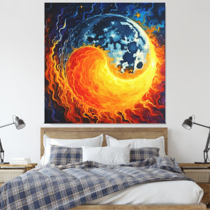 Celestial Yin Yang Art Leinwanddruck