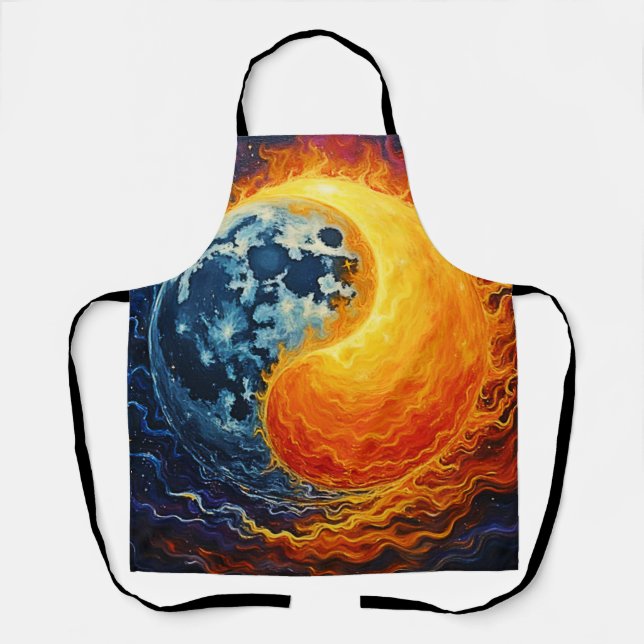 Celestial Yin Yang Art Schürze (Vorderseite)