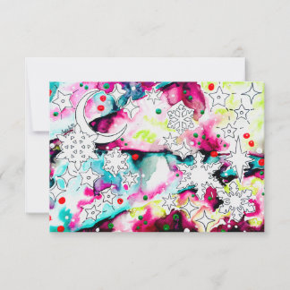 Celestial Yule Card Einladung