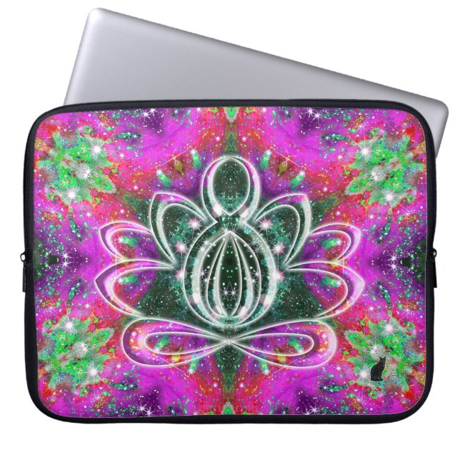 Celestial Zen Lotus Laptopschutzhülle (Vorderseite)